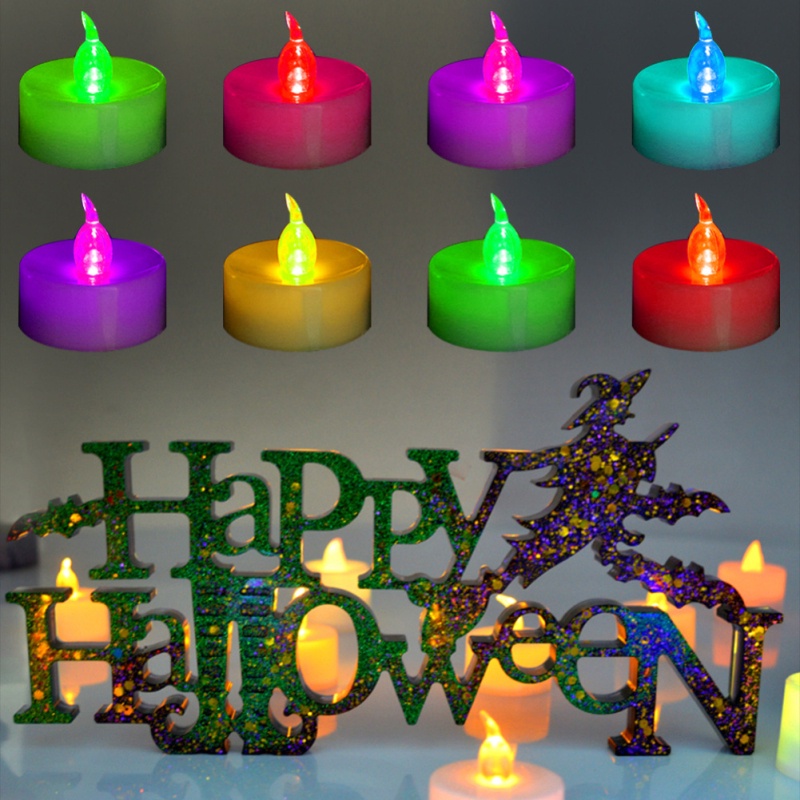 led candle electronic candle Christmas decoration electronic light decoration props small tea wax decoration lamp OW