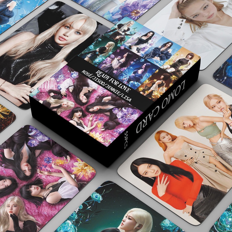 55pcs / Kotak Kartu LOMO Foto Kpop Blackpink