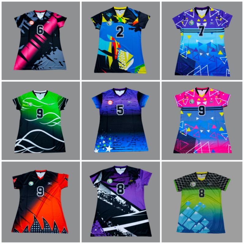 PROMO COD baju voli volly wanita cewek full printing proliga 2022 / promo kaos voli volly full print