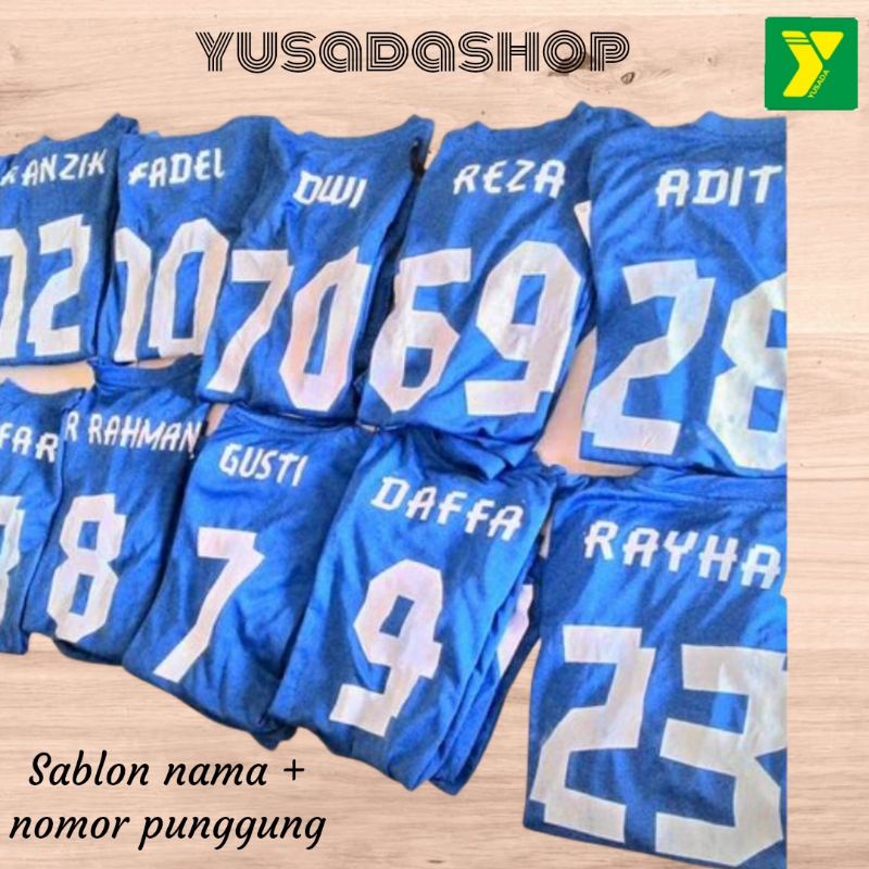 CUSTOM SABLON NAMA DAN NOMOR sablon setrika