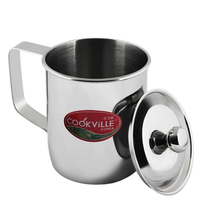 cookville mug stainless 500cc mug st mug tutup