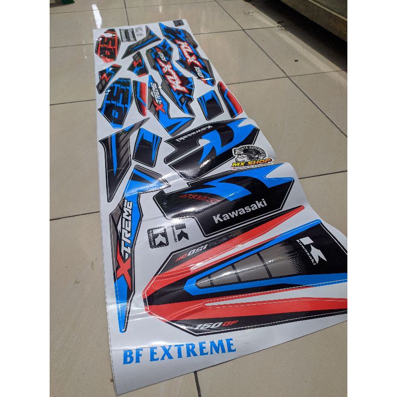 Striping lis decal stiker standar klx bf extreme