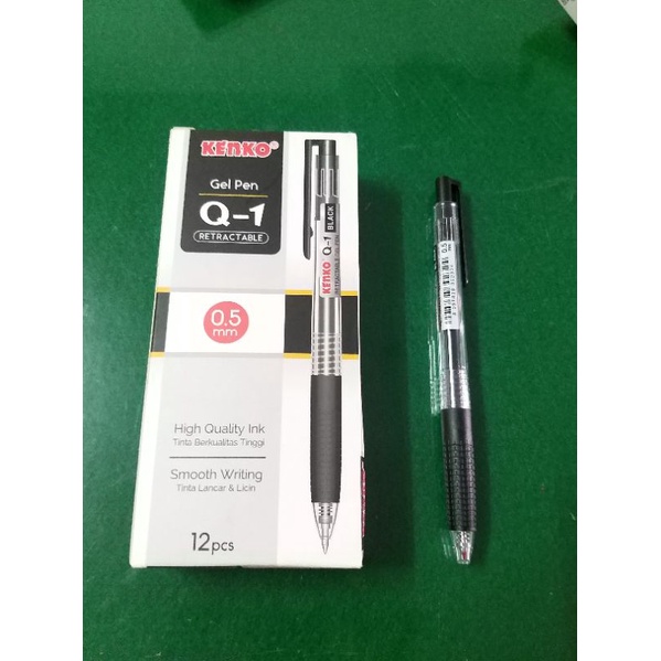 

[BOX ISI 12] PULPEN KENKO Q-1 HITAM CETEK / BALLPOINT / BOLPEN