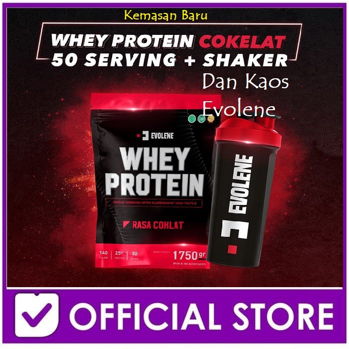 Evolene Evowhey 50 Saset Whey Protein Solusi Membentuk Otot