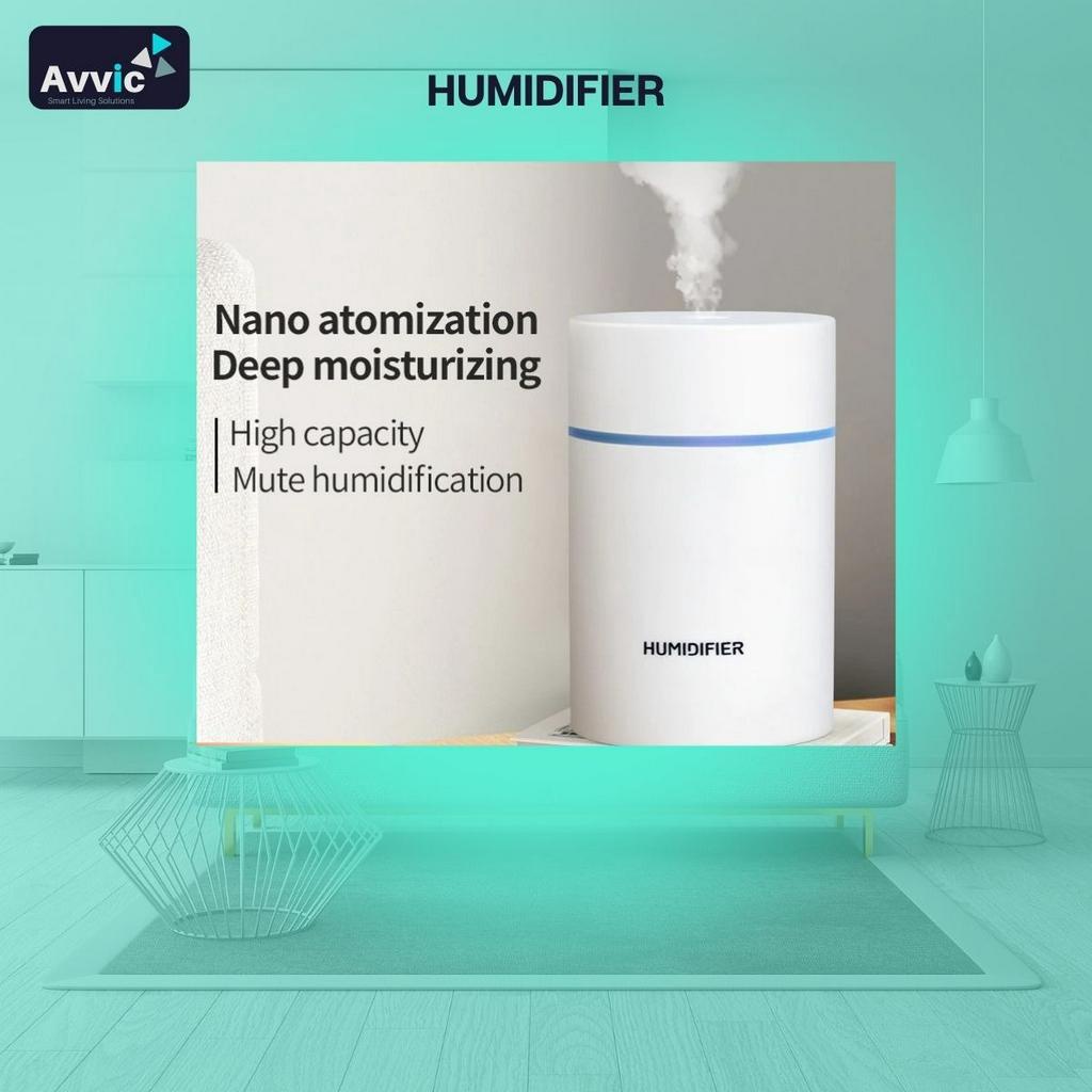 Humidifier Diffuser Aromatherapy Air Mini Pelembab Pengharum Essensial Oil Ruangan Portable 300Ml