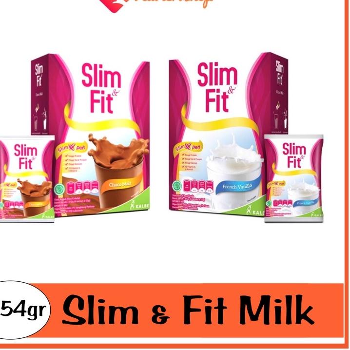 

096 Susu Slim & Fit Milk 6x52gr Vanila atau Coklat / susu slimfit / slim n fit / slimfit☊☿ (Terkini)Best terlaris ☊