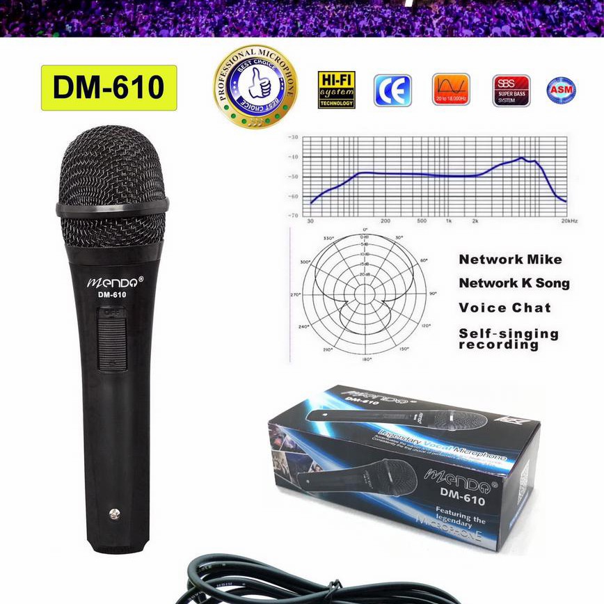 MENDO Microphone Kabel - Mic Murah