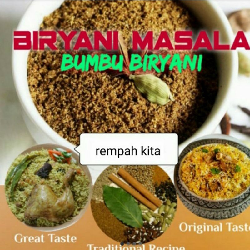 

Bumbu Nasi Briyani Masala/Bubuk Briyani Masala(Khas timur tengah)