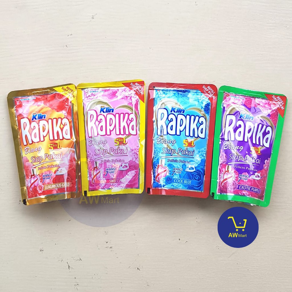 SOKLIN RAPIKA BIANG 5 IN 1 250ML - PELICIN , PELEMBUT &amp; PEWANGI PAKAIAN (DARI PABRIK LANGSUNG)