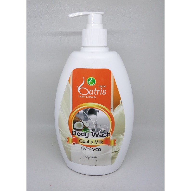 Batrisyia Body Wash Goat Milk 500 ml, Sabun Mewah Batris