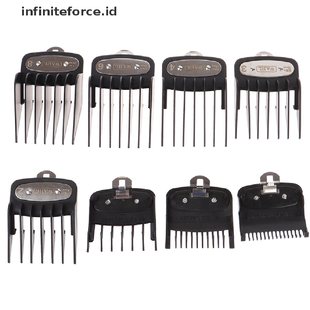 (infiniteforce.id) 8pcs / Set Sisir Panduan Potong Rambut Universal Untuk Perlengkapan Salon