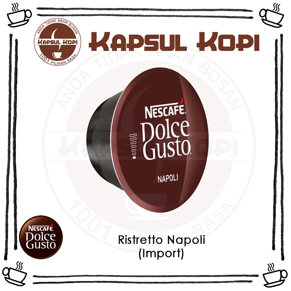 

Ristretto Napoli Ecer Kapsul Kopi Impor Nescafe Dolce Gusto Capsule