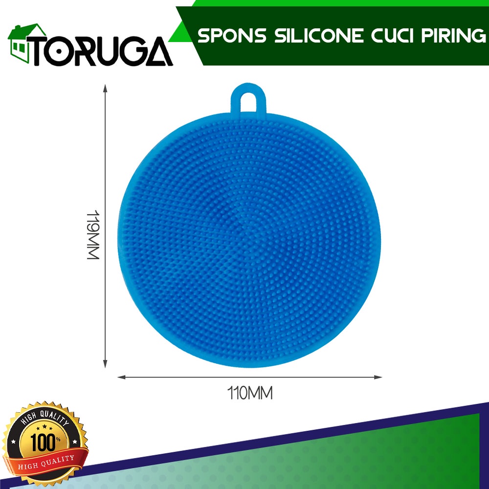 Spons Pencuci Piring Wajan Silikon Sponge anti Bakteri Diswashing Silocone Universal