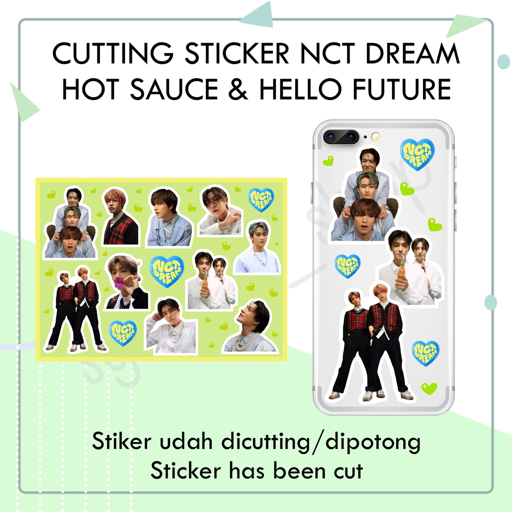 CUTTING DECO STIKER NCT DREAM HELLO FUTURE HOT SAUCE