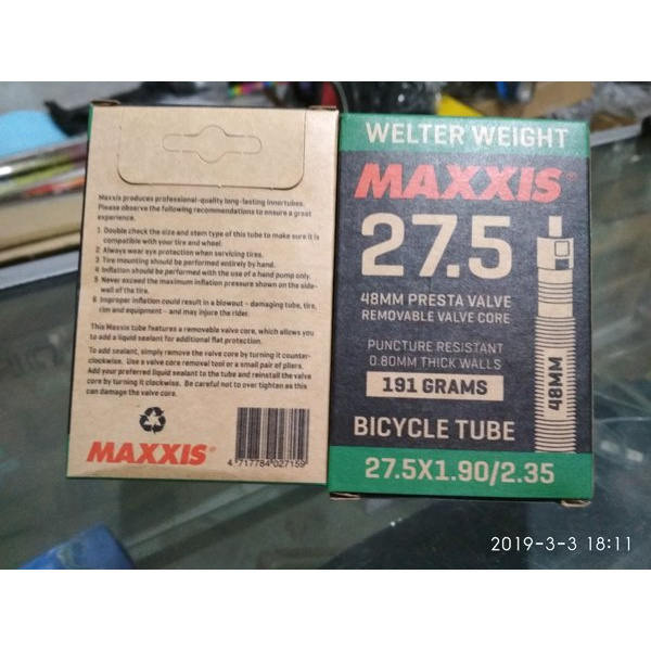 Terbaru ban dalam maxxis 27. 5.   cube maxxis 27. Berkualitas
