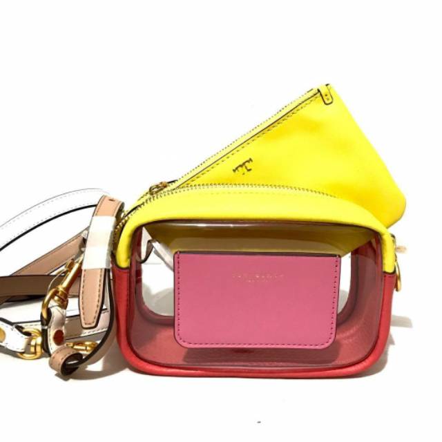 Tory Burch perry clear mini bag ponk city