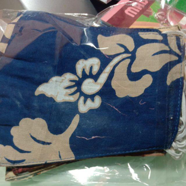 Masker Kain Batik Murah Berkualitas 1 Dan 3 Lapis Layer / Ply Ready