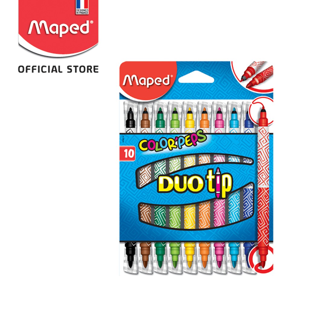 

Maped Duo Tip Felt Pen Spidol 10'