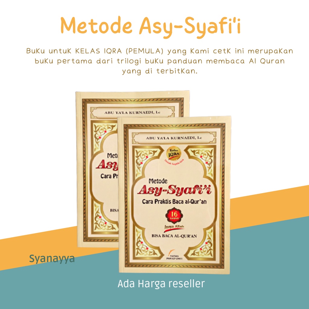 Metode Asy Syafii Tajwid Kelas Iqro Buku Islam Praktis Belajar Iqra