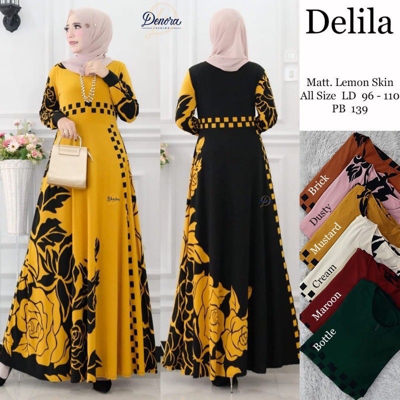 Belinda Maxy - Gamis Wanita Lemon Skin Size XL-XXXL-5L / Vectora Maxy / R.16 - 037-3974 / R.20 - 033-5017 / R.17 - 038-5149