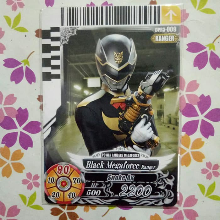 power ranger card battle normal ranger black megaforce v3