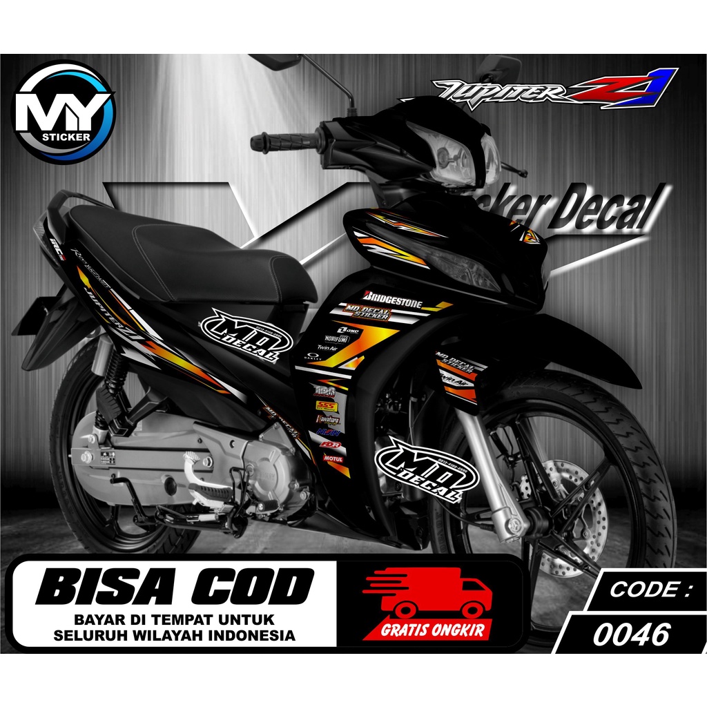 0046 Sticker List Variasi Jupiter Z1  - Striping Variasi Jupiter Z1 Terbaru - Stiker List Variasi Ju