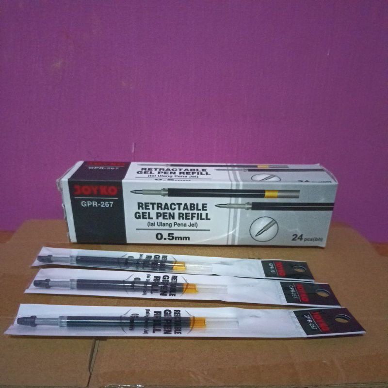 

Refill isi ulang pulpen Q Gel Joyko GPR-267 (24pcs)