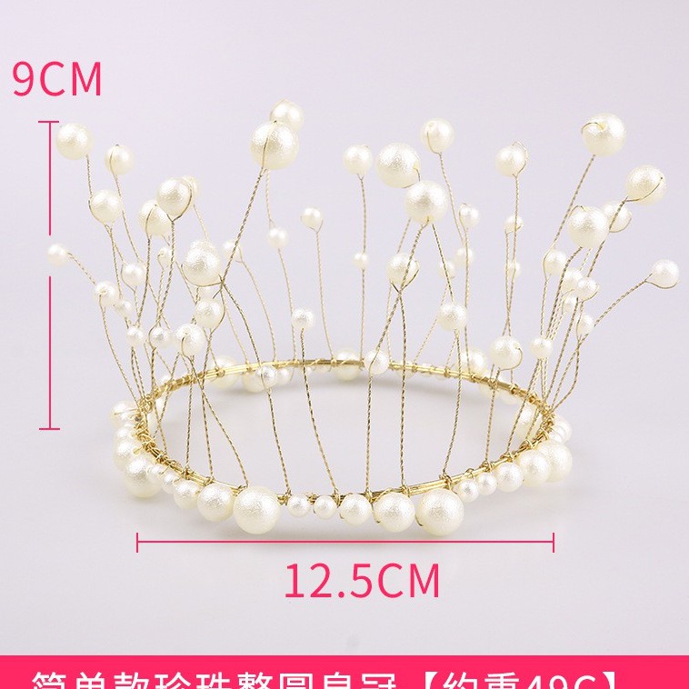 Topper Crown Cake Topper Dessert Decoration Seaweed Headdress Birthday Party Supplies Shiny