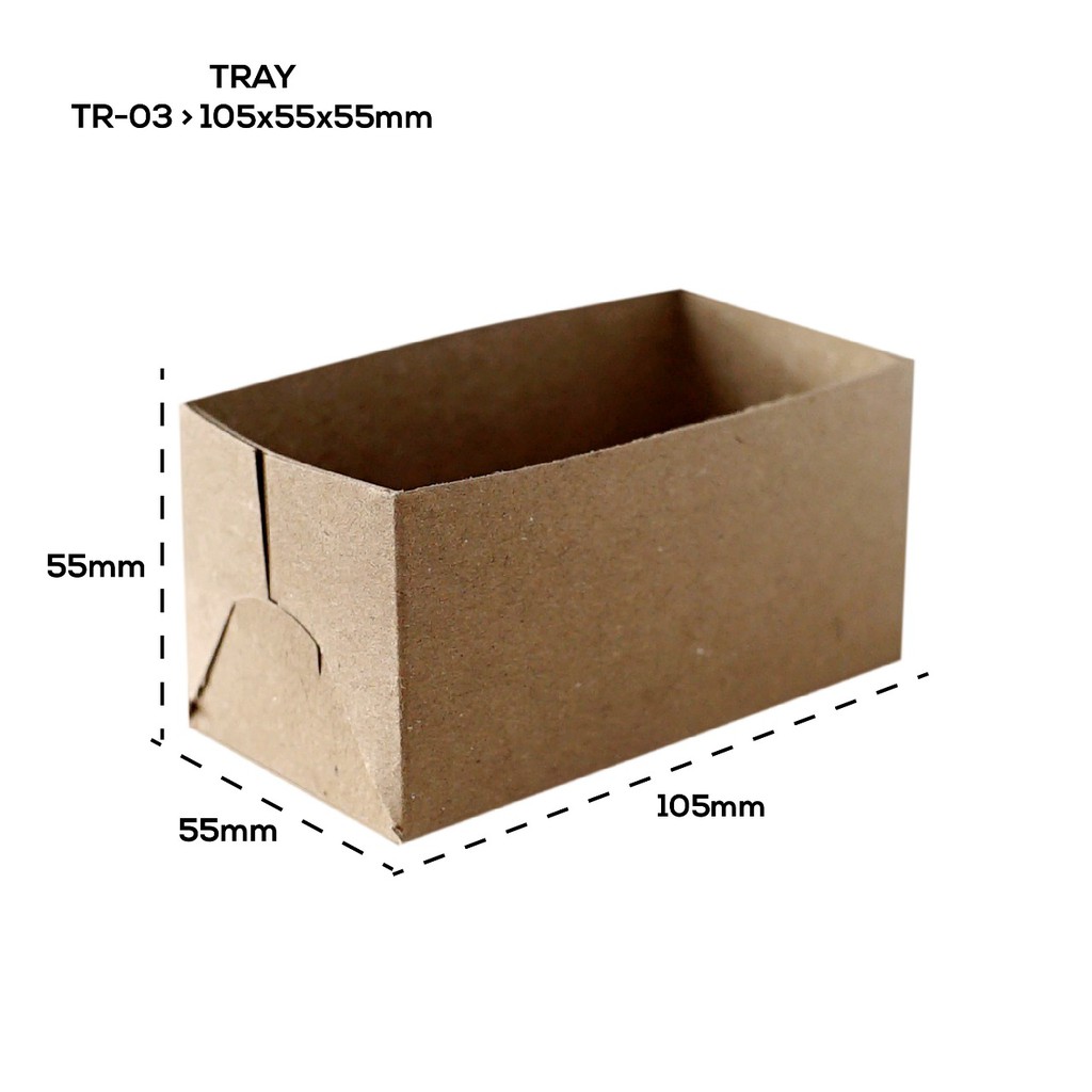 Tray Food Paper Tray Food Tray Nampan (TR3K2-10.5X5.5X5.5 Cm)