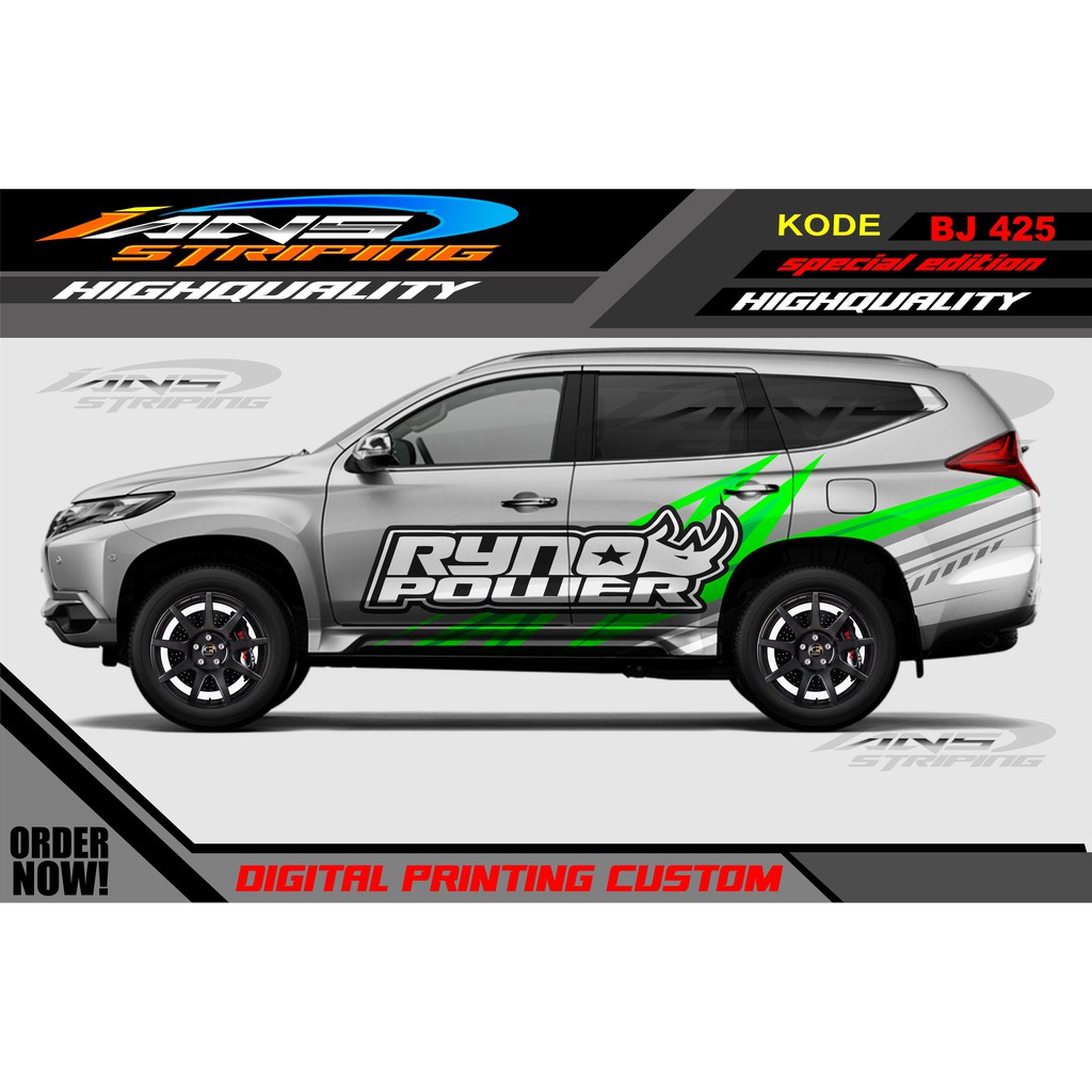 STICKER MOBIL PAJERO, FORTUNER / STIKER MOBIL PAJERO / DECAL STICKER MOBIL