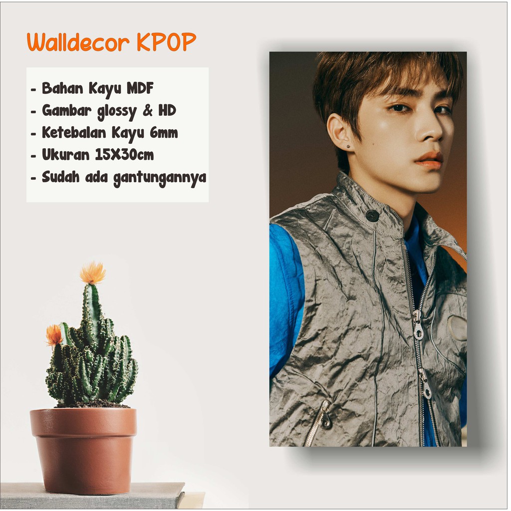 Xiaojun Walldecor NCT 2020 Resonance Ukuran 15x30cm Wall Decor Poster Kayu Hiasan Dinding KPOP Korea