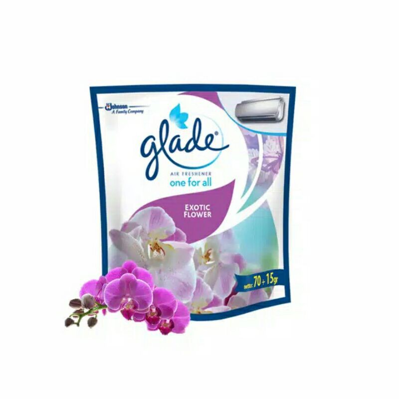 Twin pack Glade One for All Air freshener Exotic flower 70+15 Gr 2x