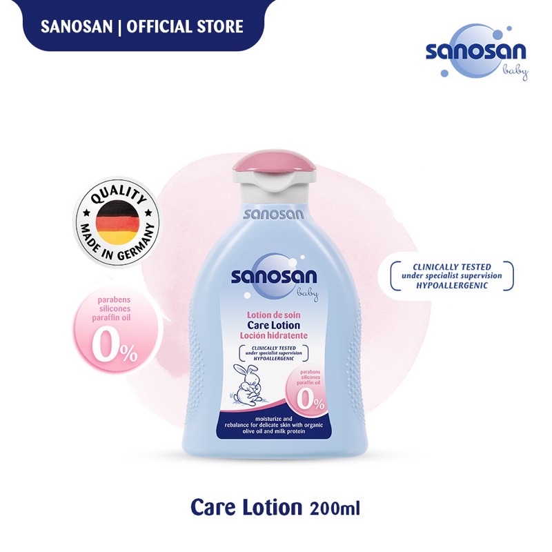 Sanosan Baby Care Lotion 200 ml / 500 ml Lotion Pelembab Kulit Bayi