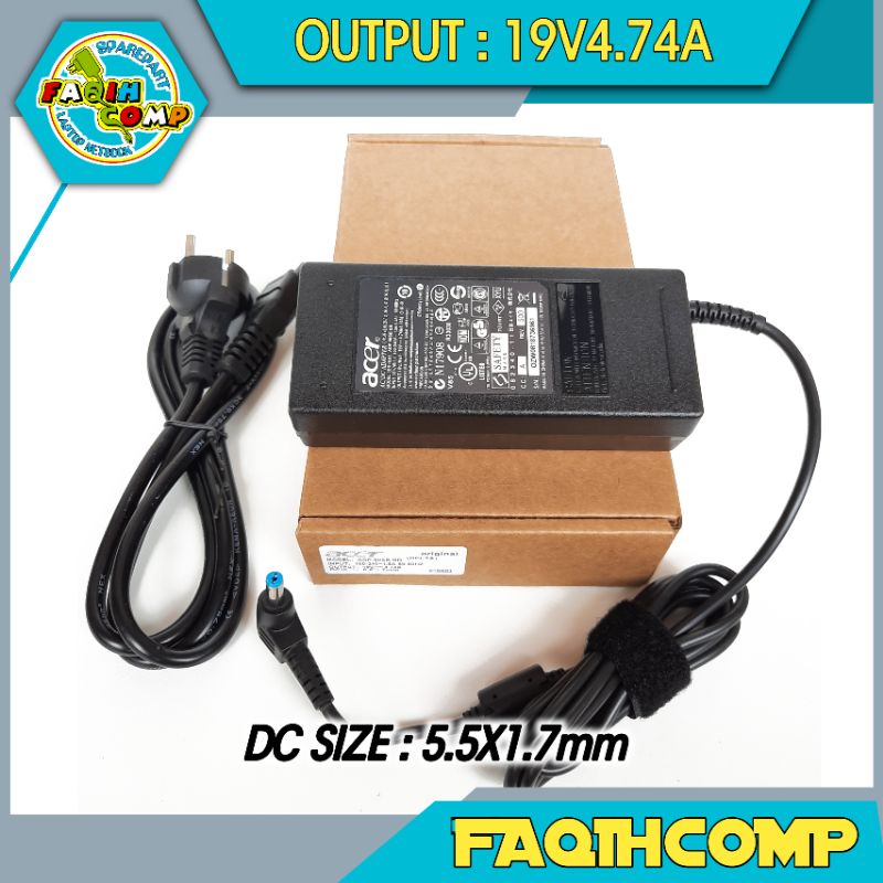 Adaptor Charger Acer 4745G 4755G 4752G 4750G 4740G 4920G 19V-4.74A ORIGINAL