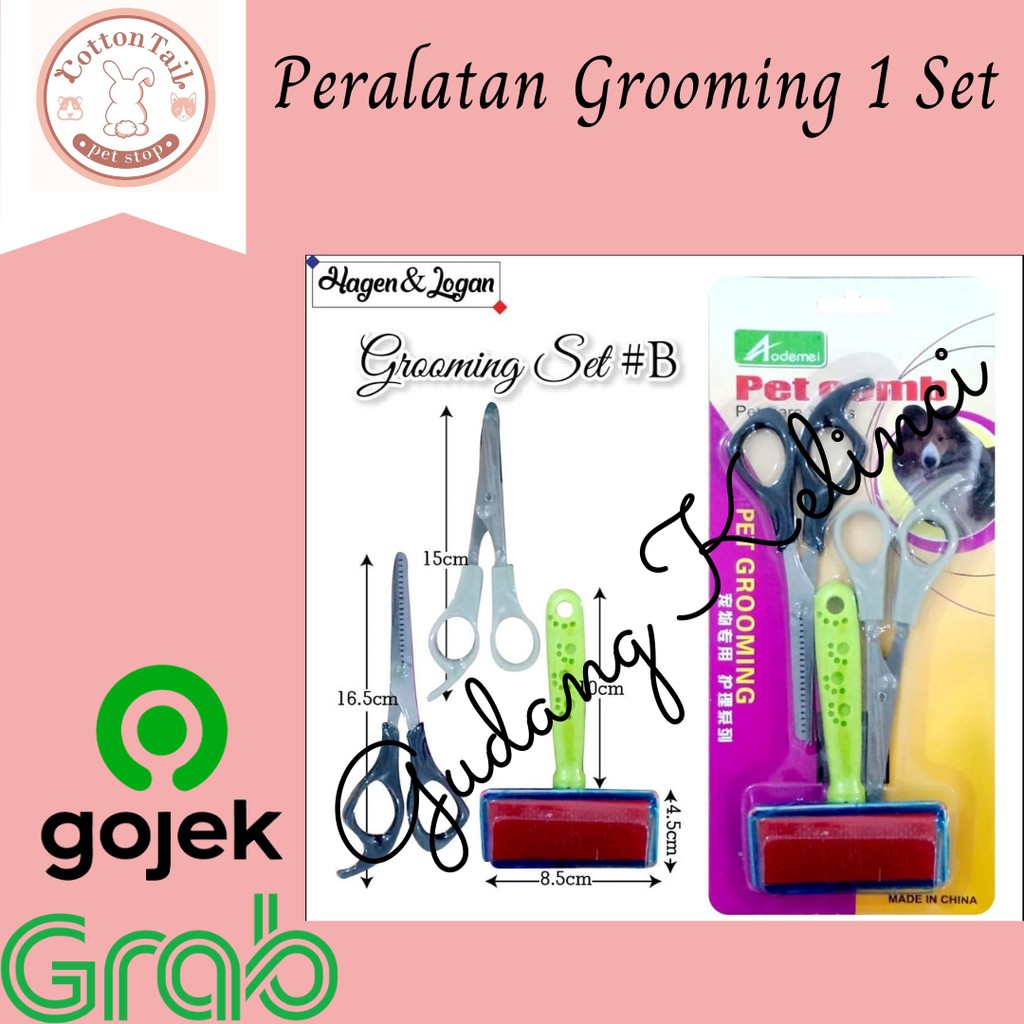 ALAT GROOMING 1 SET PET COMB UNTUK KUCING/ANJING | SET B