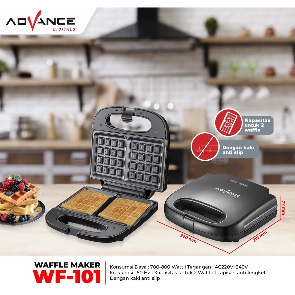 [READY] SPECIAL WAFFLE MAKER ADVANCE WF 101 / ALAT PEMBUAT WAFFLE PRAKTIS WF 101