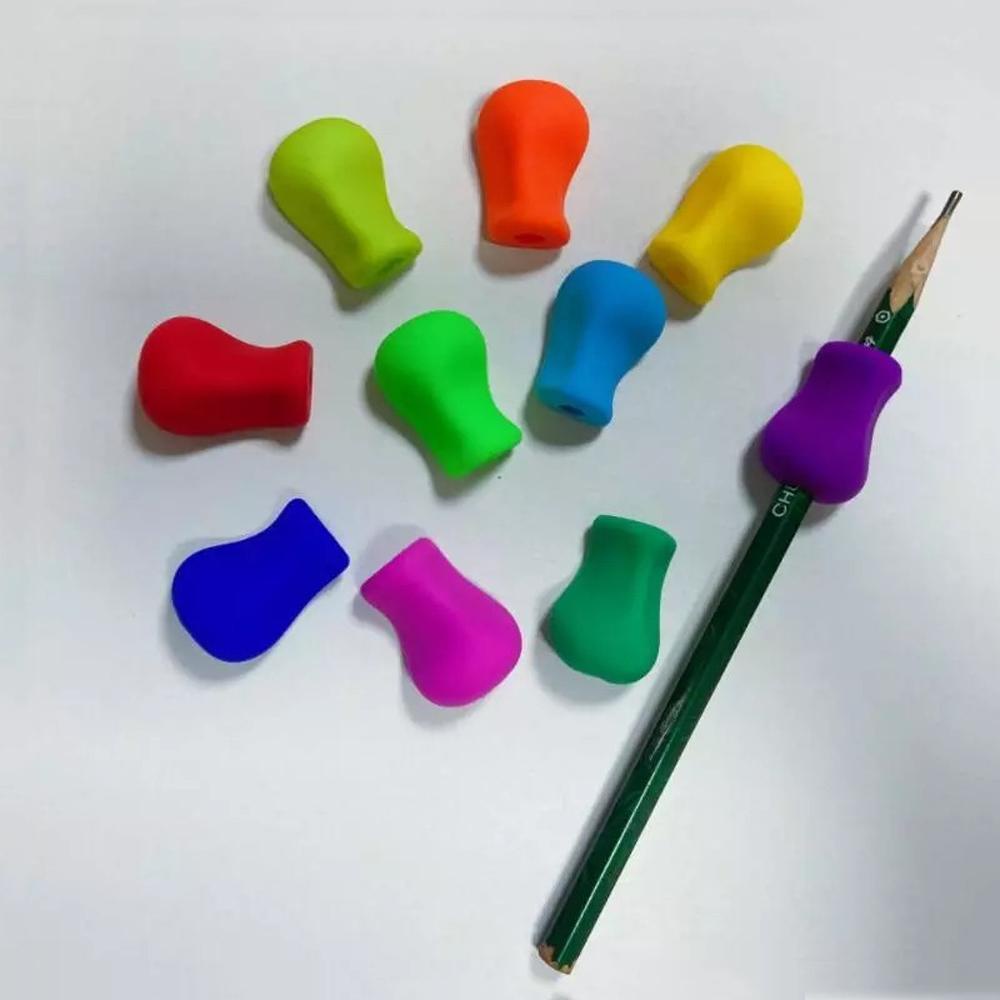 Nickolas1 Pencil Grip Ergonomis Postur Tulisan Siswa Silikon Anak Alat Bantu Menulis Koreksi Pen Holder