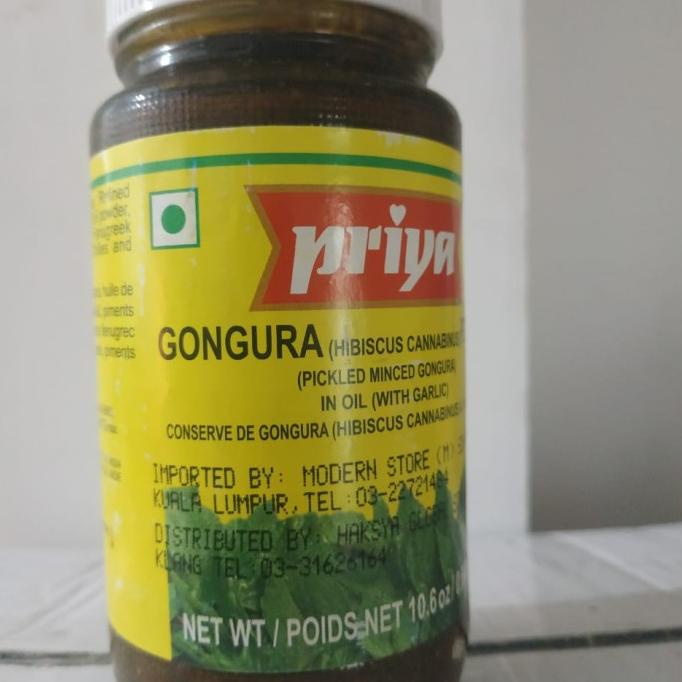 

```````] PRIYA GONGURA PICKLE / ACAR GONGURA 300 GRAM