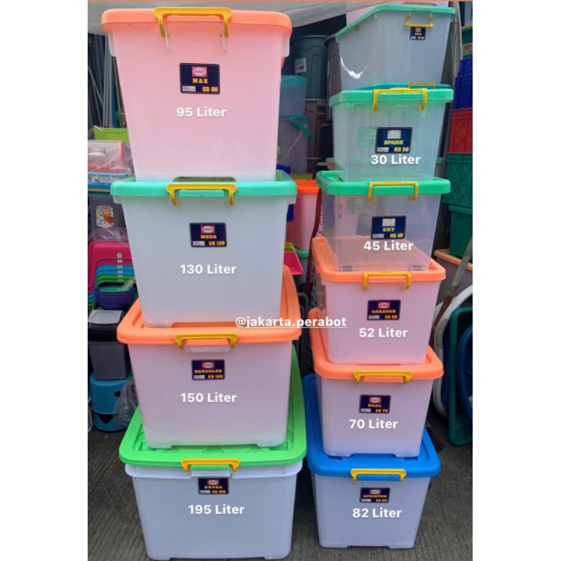 Container Box Container Shinpo CB 30,45,52,70,82,95,130,150,195 Liter