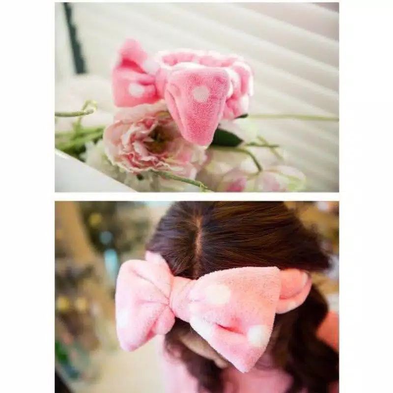 BANDANA RAMBUT MOTIF PITA IMPORT / BANDO WANITA FASHION