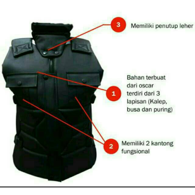 FREE ONGKIR | Rompi Motor | Body Protector Bikers | Tutup Dada RS60