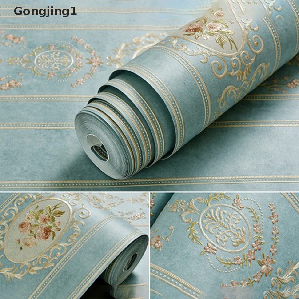 Gongjing1 Miniatur Wallpaper Dinding Gaya vintage Aksesoris Rumah Boneka 1: 12