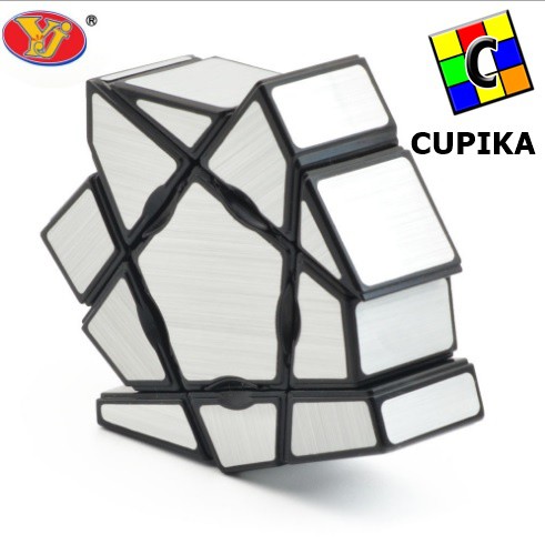 Rubik Yongjun Floppy Ghost 3x3x1 1x3x3 Silver magic cube qiyi Qy Moyu