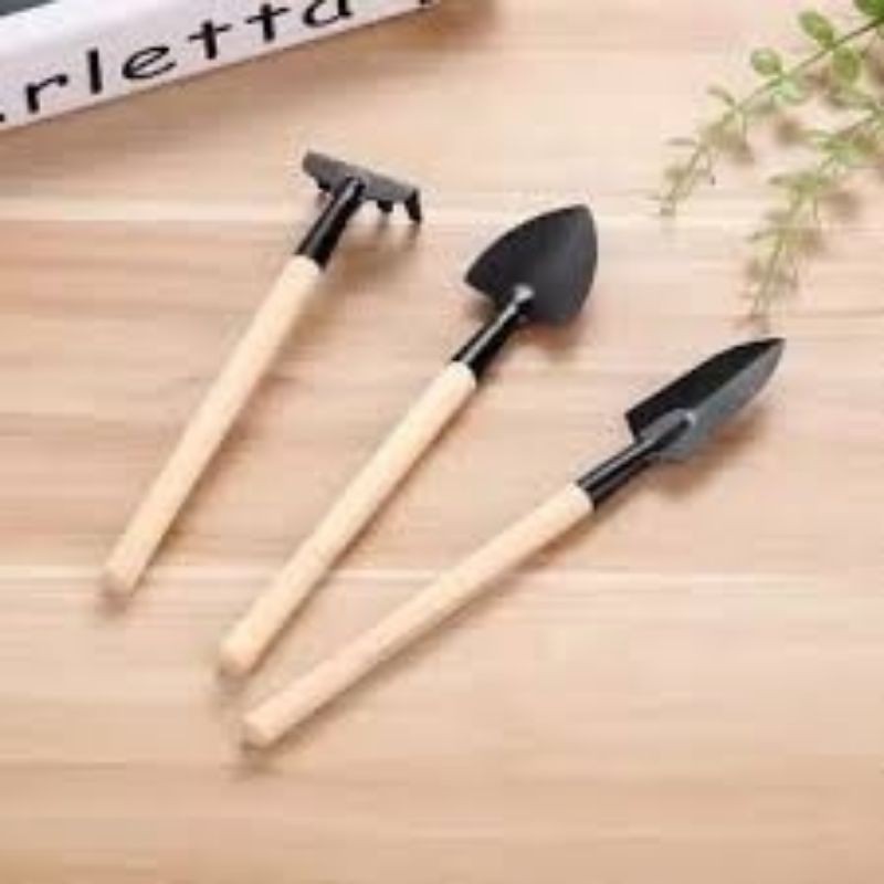 Medan Termurah Sekop Garpu Cangkul Mini 3 in 1 Alat Berkebun Garden Tools