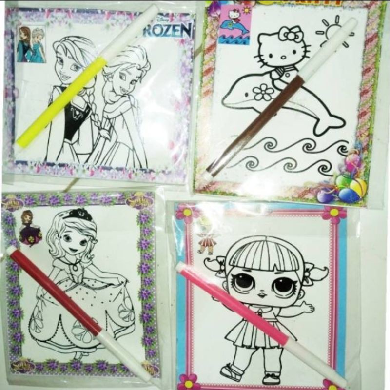 

Kertas Mewarnai + Spidol 18cm x 12cm ( Per 3 PCS)