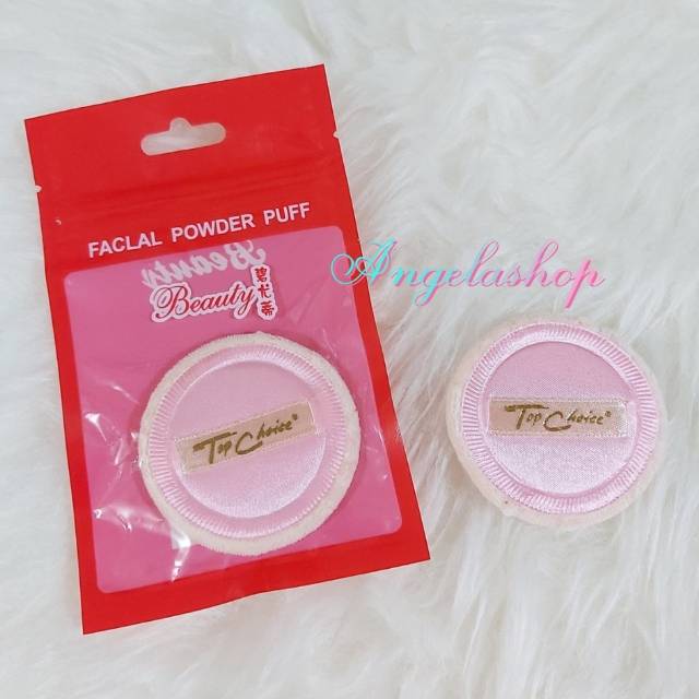 Spon Bedak Powder Beauty Puff  Good Quality Handle Top Choice