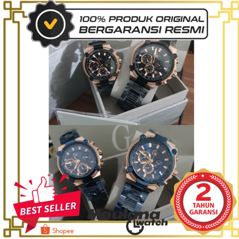 JAM TANGAN PRIA WANITA | RANTAI | KULIT | KARET | MURAH | guess - GC seri Y25003G201/Y24002G201 coup