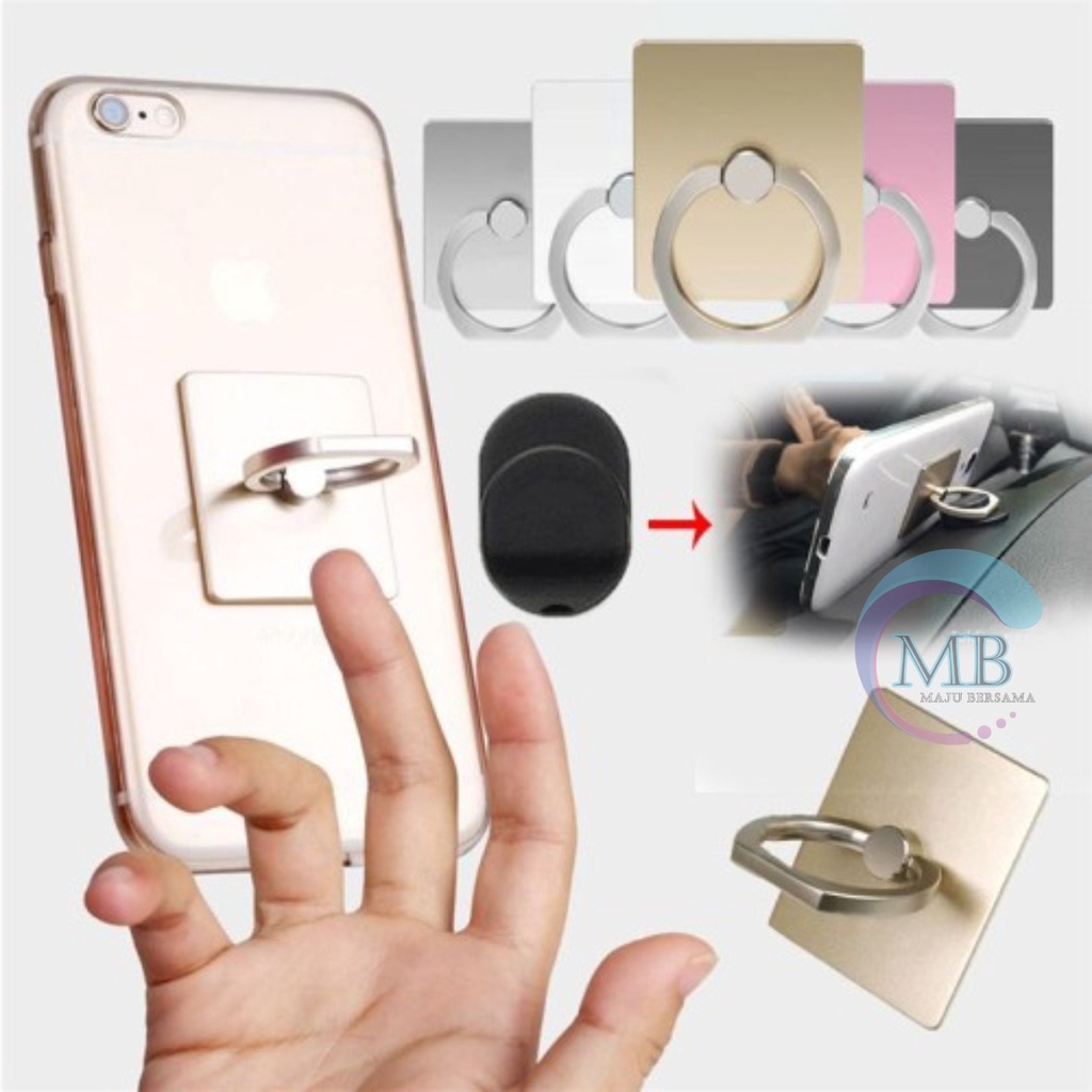 RT16 iRING RING STAND HP POLOS CINCIN PENYANGGA PEGANGAN HANDPHONE UNIVERSAL MB2487