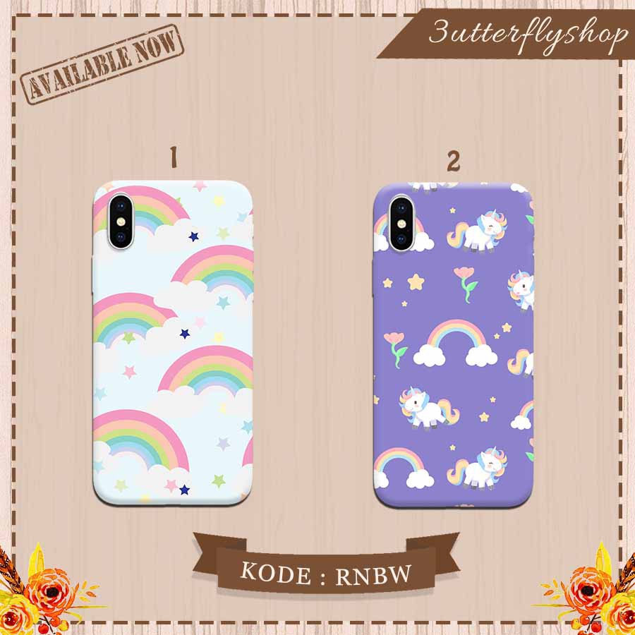 Rainbow unicorn sky case Oppo Vivo Realme Redmi Xiaomi Samsung Iphone