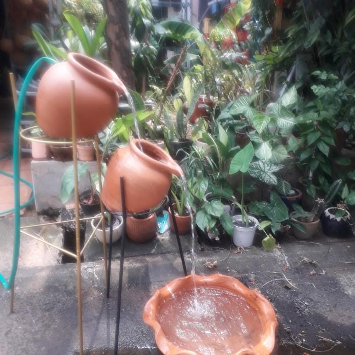 Big Promo Terbaru Pot | Pot Pancuran Air Tanah Liat Hiasan Kolam Ikan Terakota Air Mancur